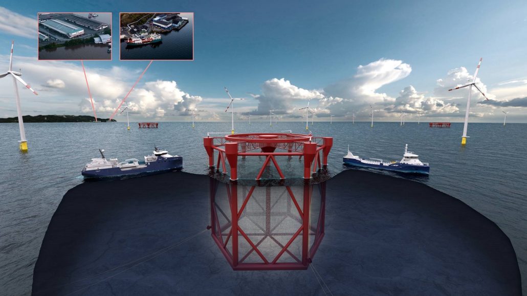 japan-hexboxwindmill Hex Box Exposed in a offshore windmill-park